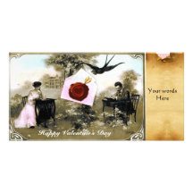 LETRA ROMÁNTICA DE LA TARJETA DEL DÍA DE SAN VALEN TARJETA PERSONAL