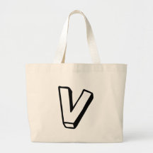 Letra V Bolsas De Mano