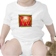 Letra W del monograma Camisetas