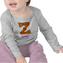 Letra Z Initial~Custom Name~Shirt del alfabeto del Camisetas