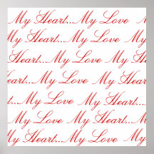 Letras de amor posters