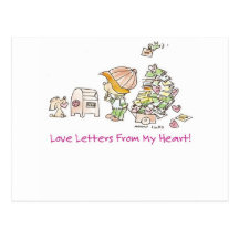Letras de amor VDA-005 Postal