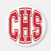 LETRAS DE LA HIGH SCHOOL SECUNDARIA - ROJO DE CHS IMANES DE NEVERA