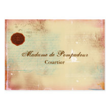 Letras de tarjetas de visita elegantes de la escri