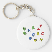 Letras del alfabeto llavero personalizado