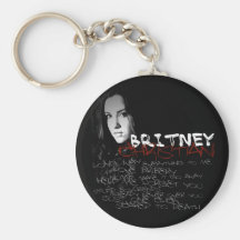 Letras del cristiano de Britney Llavero Personalizado