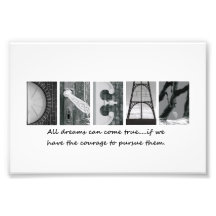 letras ideales de la fotografía del alfabeto 4x6