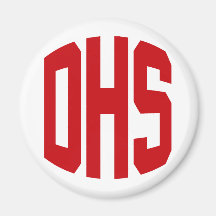 LETRAS ROJAS DE LA HIGH SCHOOL SECUNDARIA - ADO IMÁN DE NEVERA