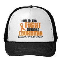 LEUCEMIA en la lucha para mi amigo 1 Gorros Bordados
