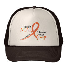 Leucemia para mi madre llevo el naranja 1 gorros  
