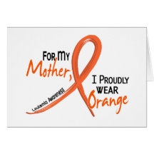 Leucemia para mi madre llevo el naranja 1 felicitaciones