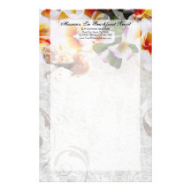 Leus de la orquídea del Plumeria en los efectos de Papeleria