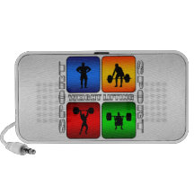 Levantamiento de pesas espectacular iPhone altavoces