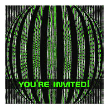 Levemente invitaciones del Partido Verde de Spacy Anuncios