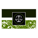 ley profesional: escalas de la justicia del damasc tarjeta de negocio
