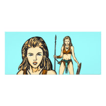 Leyenda de las mujeres del Amazonas Tarjetas Publicitarias