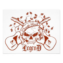 Leyenda de roca de la muerte invitaciones personalizada