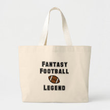 Leyenda del fútbol de la fantasía bolsa de mano