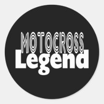 Leyenda del motocrós pegatina
