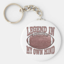 Leyenda en mi propio engranaje del fútbol de la me llaveros personalizados