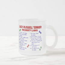 Leyes 2 de la propiedad de JACK RUSSELL TERRIER Tazas