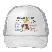 Leyes 4 de la propiedad de Basset Hound Gorro De Camionero