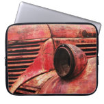 lheadlight rojo del camión del vintage funda portátil
