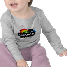 Líbano con sabor a fruta lindo camisetas