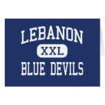 Líbano - diablos azules - alto - Líbano Tennessee Tarjetón
