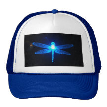 Libélula que brilla intensamente gorras