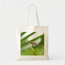 Libélula verde bolsa de mano