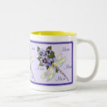 Libélula y pensamientos - mamá taza de café
