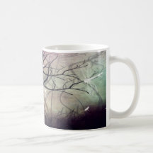 Libélulas en el crepúsculo tazas de café
