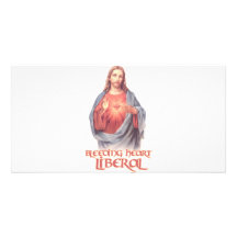 Liberal Jesús del corazón sangrante Tarjeta Personal Con Foto
