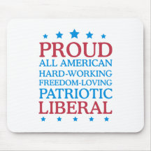 liberal orgulloso alfombrilla de ratón