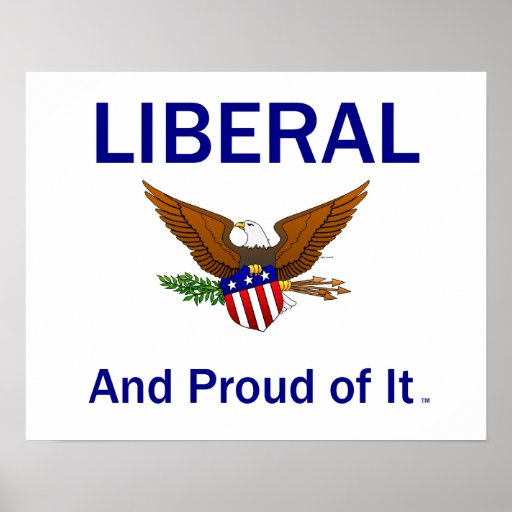 Liberal orgulloso de la CAMISETA Impresiones