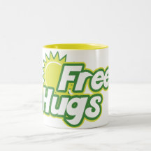 Libere la novedad de los abrazos tazas