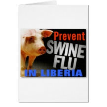Liberia (gripe de los cerdos) tarjetas