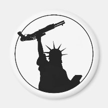 Libertad con la escopeta imán de frigorifico
