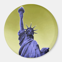 Libertad de oro imanes de nevera