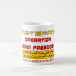 Libertad del iraquí de la operación del veterano taza de café
