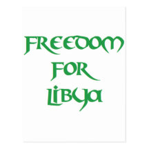 Libertad para Libia Tarjeta Postal