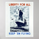 Libertad para todo el WWII WPA 1942 Posters