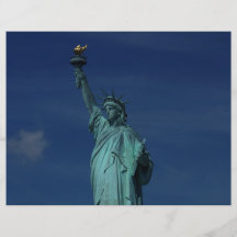Libertad que aclara el mundo - estatua de la liber flyer a todo color