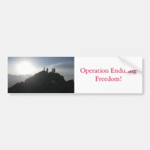 ¡Libertad que aguanta de operación! Etiqueta De Parachoque