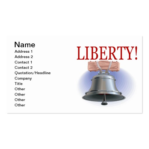 Liberty Bell Tarjeta Personal