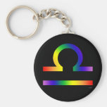 Libra de GLBT Llaveros Personalizados
