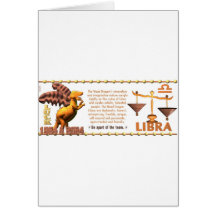 Libra del zodiaco del dragón de madera 2024 de Val Tarjetas