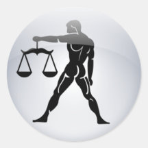 Libra del zodiaco etiqueta