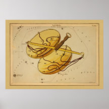 Libra - muestra del vintage de la imagen del zodia impresiones